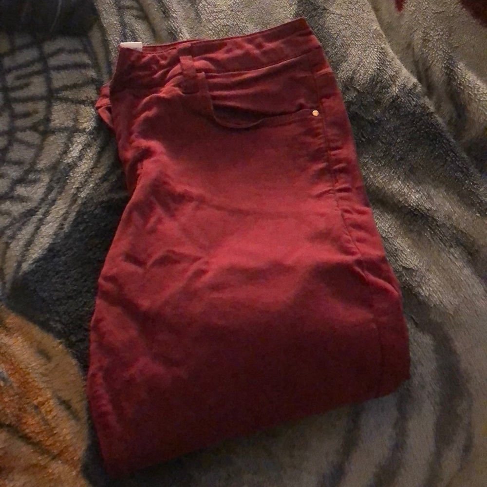 Red jeans